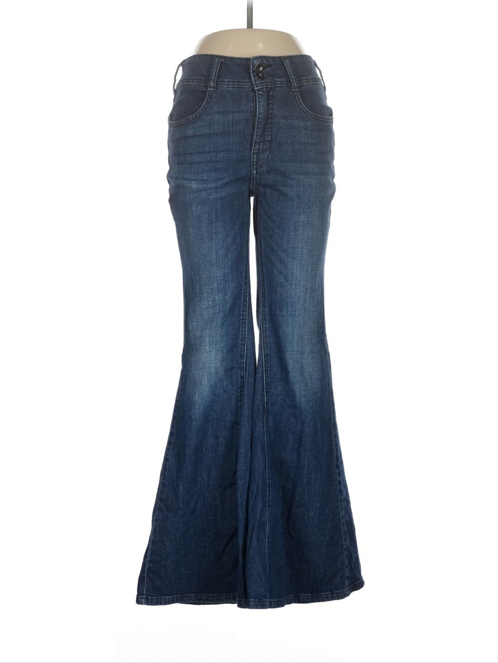 Pilcro High Rise Flare Jeans Pants Sz 29 Blue Medium Wash Anthropologie